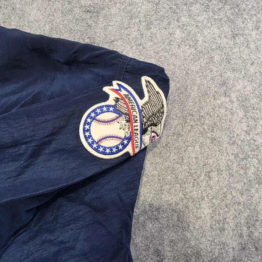 Vintage New York‎ Yankees Jacket Mens XL Blue MLB Baseball Starter Pullover 90s
